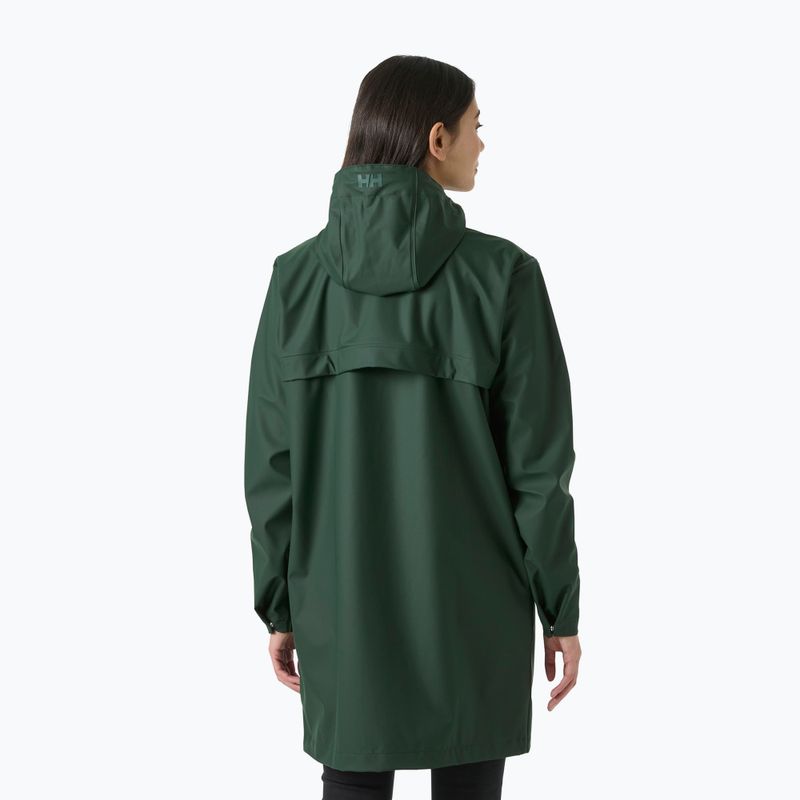 Moteriškas vandeniui atsparus paltas Helly Hansen Moss Rain Coat dark jungle 2