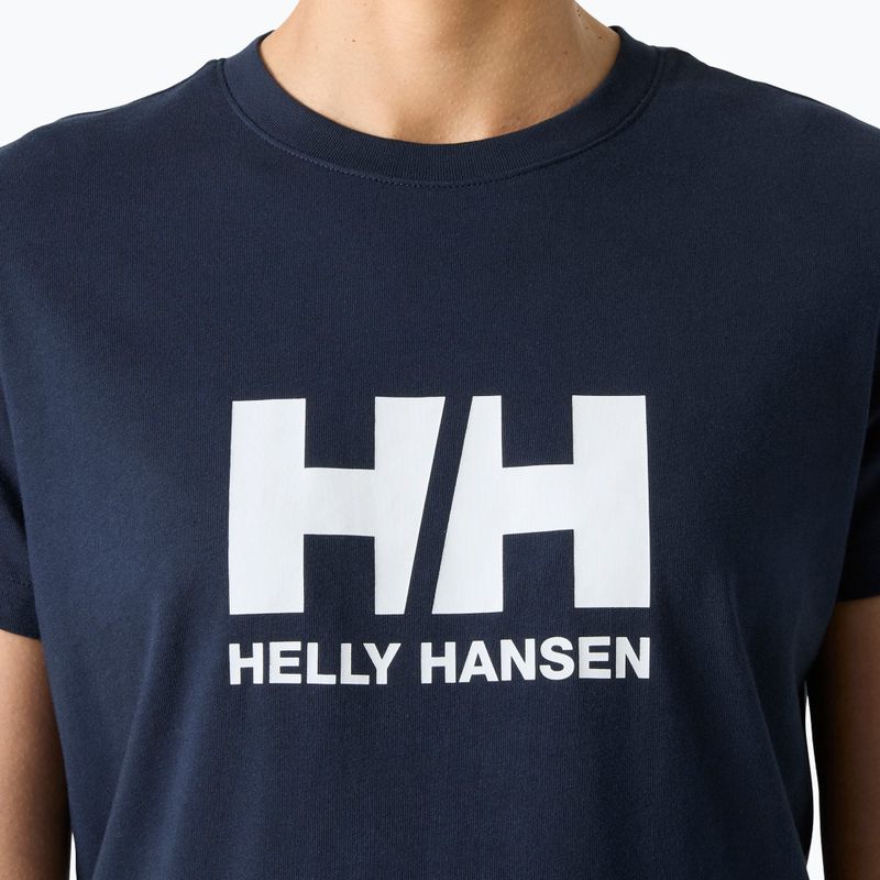 Moteriški marškinėliai Helly Hansen Logo 3.0 SS navy 3
