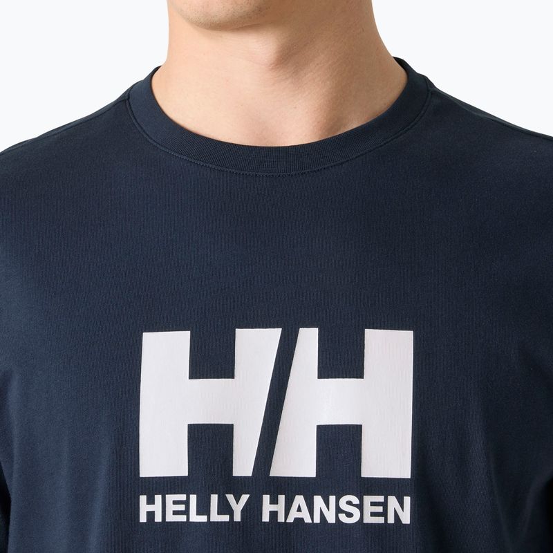 Vyriški marškinėliai Helly Hansen Logo 3.0 SS navy 3