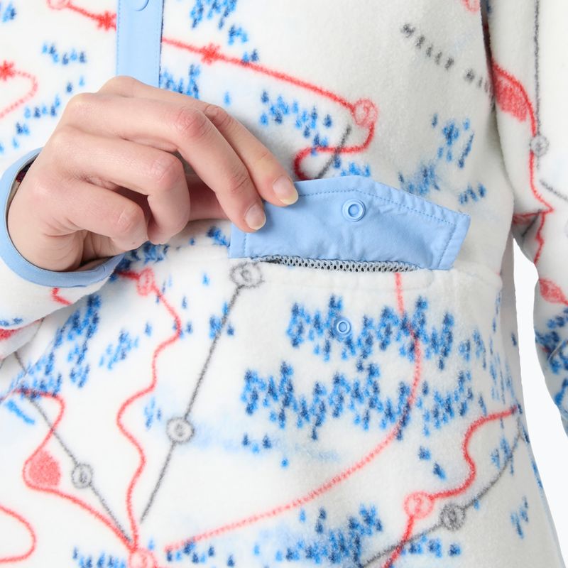 Moteriškas flisinis džemperis Helly Hansen Maridalen Printed Fleece white slope map aop 3