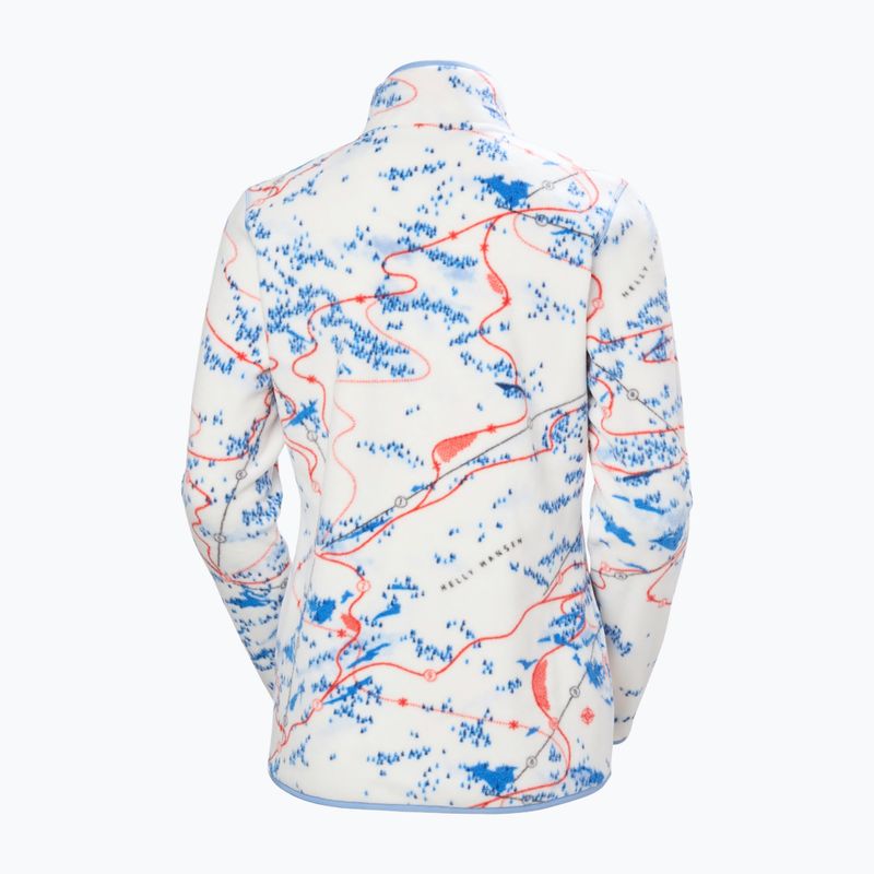 Moteriškas flisinis džemperis Helly Hansen Maridalen Printed Fleece white slope map aop 5