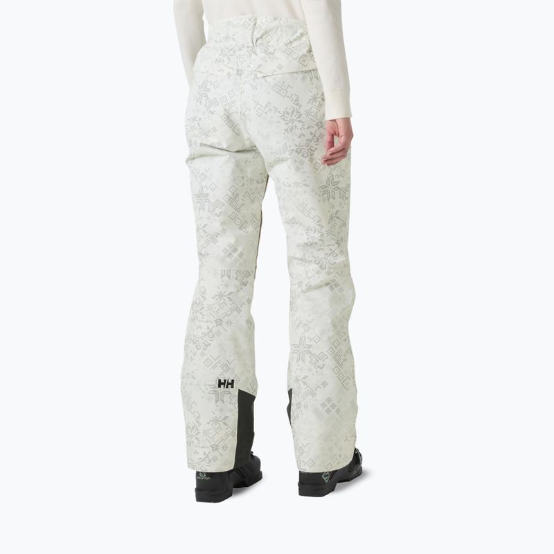 Moteriškos slidinėjimo kelnės Helly Hansen Legendary Insulated cream new nordic aop 2