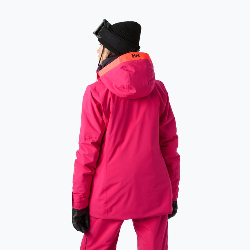 Moteriška slidinėjimo striukė Helly Hansen Powshot cranberry 2