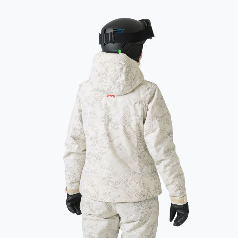 Moteriška slidinėjimo striukė Helly Hansen Valdisere 3.0 cream new nordic aop 2