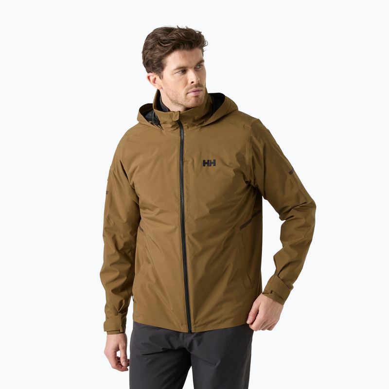 Vyriška buriavimo striukė Helly Hansen HP Racing Lifaloft Hood sepia