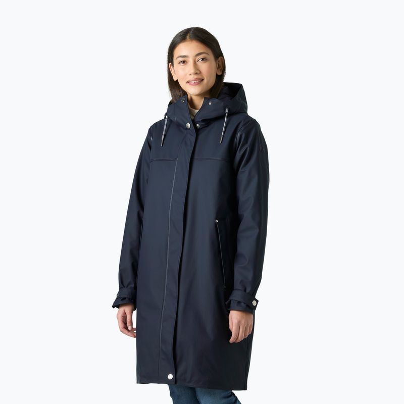 Moteriškas vandeniui atsparus paltas Helly Hansen Moss Ins Pu Coat navy
