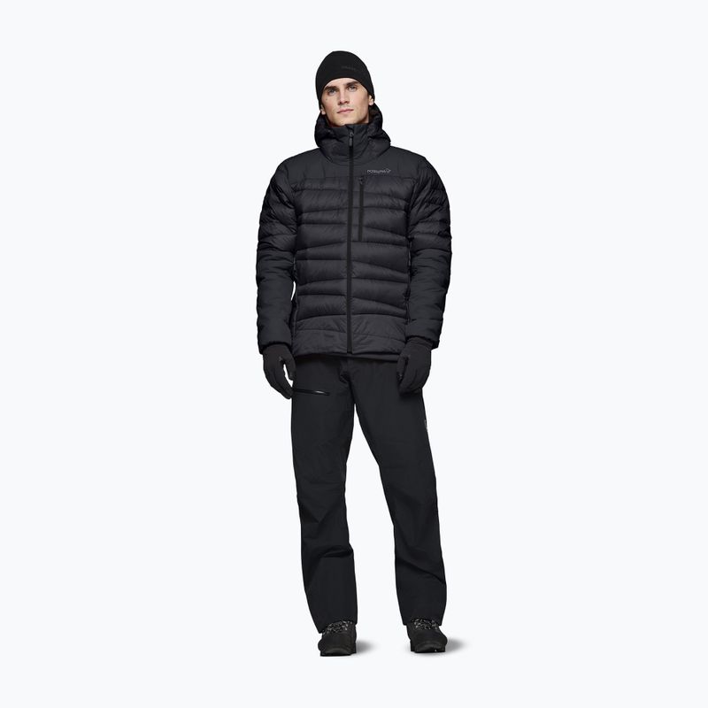 Vyriška pūsta striukė NORRONA Falketind Down 750 Zip Hood caviar black 2
