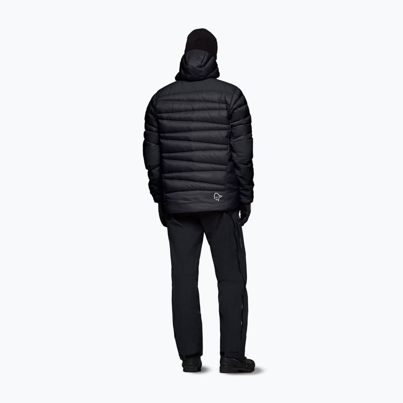 Vyriška pūsta striukė NORRONA Falketind Down 750 Zip Hood caviar black 3