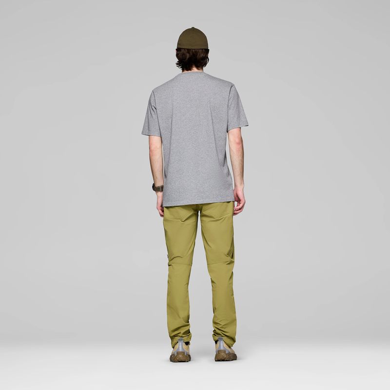 Vyriški marškinėliai NORRONA Cotton Viking grey melange/caviar 3