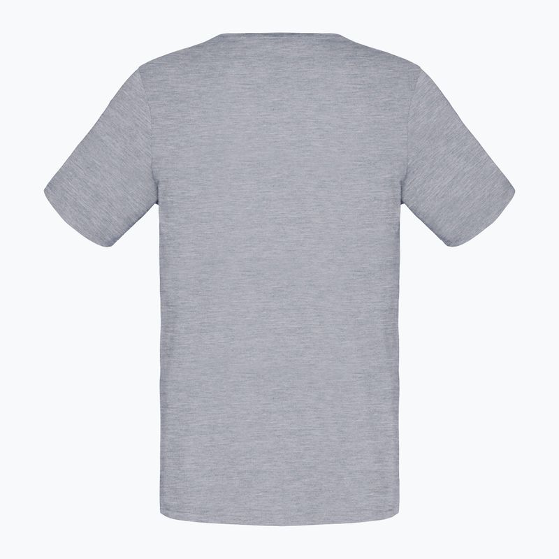 Vyriški marškinėliai NORRONA Cotton Viking grey melange/caviar 5