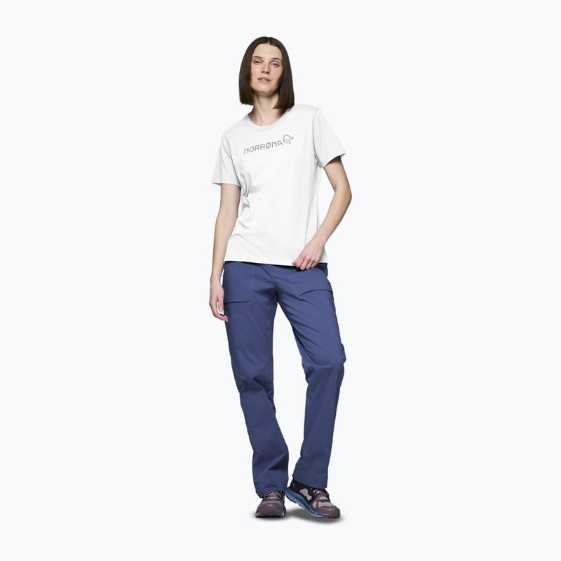 Moteriški marškinėliai NORRONA Cotton Viking pure white 2