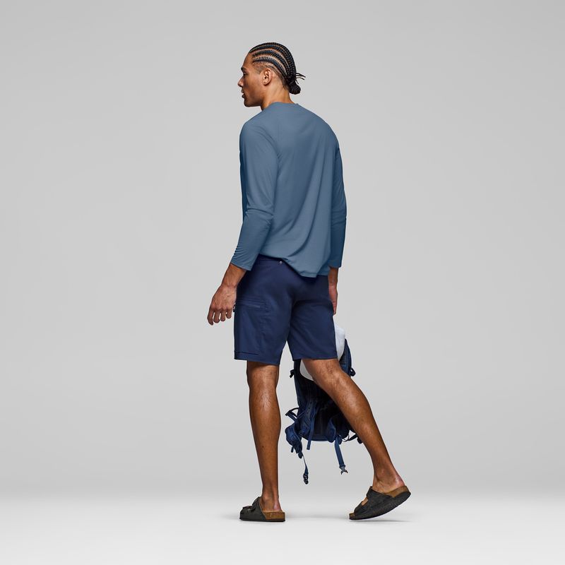 Vyriški marškinėliai ilgomis rankovėmis NORRONA Femund Tech vintage indigo 3