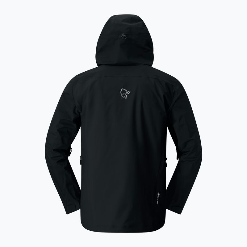Vyriška lietpaltė NORRONA Falketind Gore-Tex caviar black 5