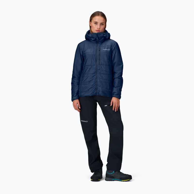 Moteriška pašiltinta striukė NORRONA Faketind Thermo40 Zip Hoodie indigo night 2