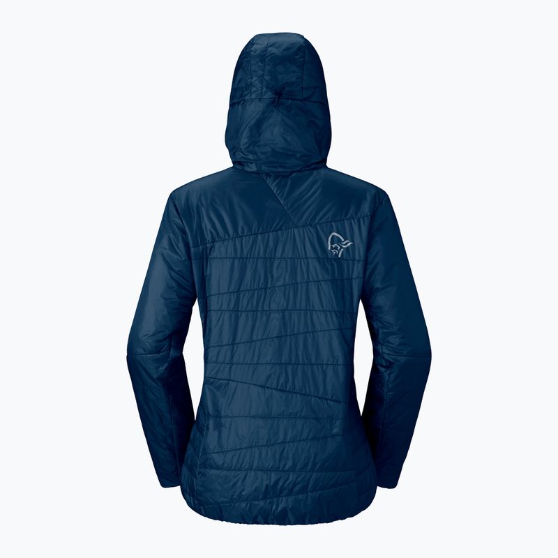 Moteriška pašiltinta striukė NORRONA Faketind Thermo40 Zip Hoodie indigo night 5