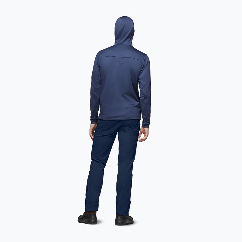 Vyriškas žygio džemperis NORRONA Falketind Warm2 Stretch Hood indigo night 3