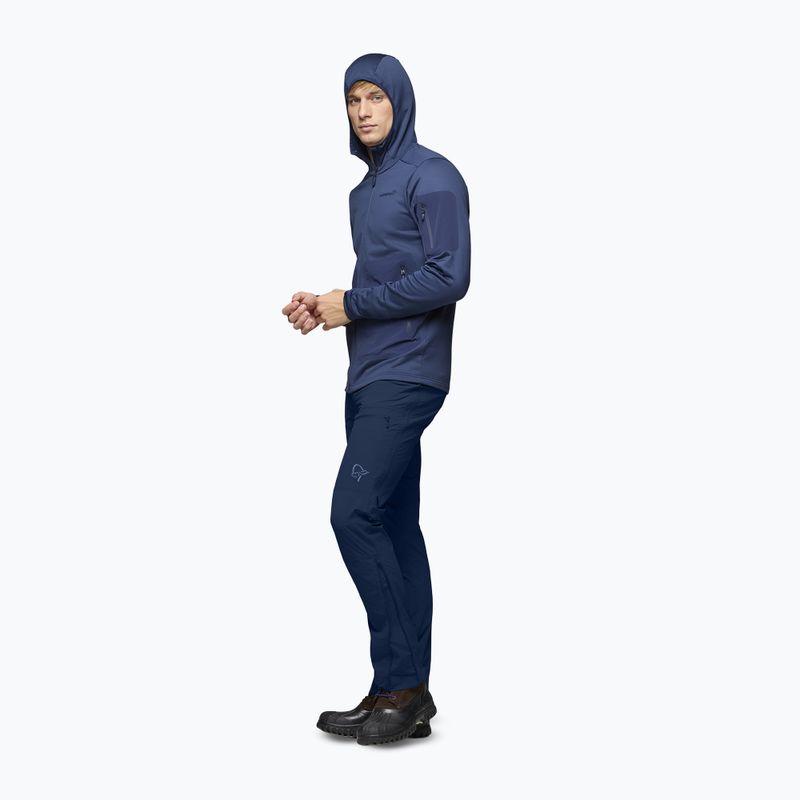 Vyriškas žygio džemperis NORRONA Falketind Warm2 Stretch Hood indigo night 4