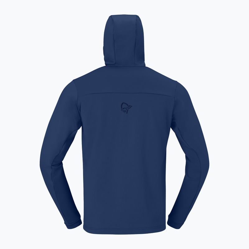 Vyriškas žygio džemperis NORRONA Falketind Warm2 Stretch Hood indigo night 6