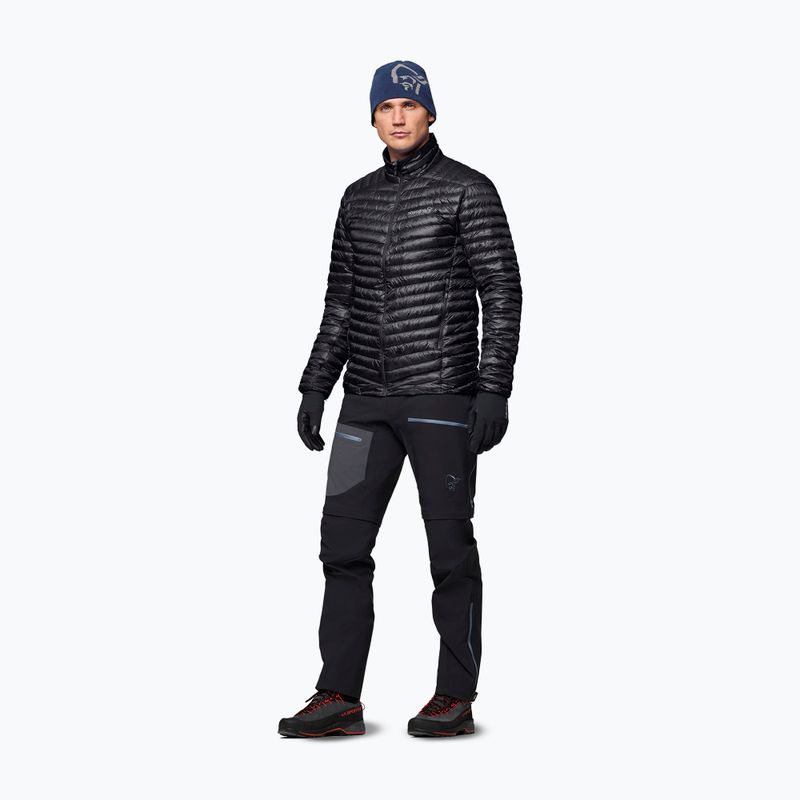 Vyriška pūsta striukė NORRONA Trollveggen Down800 Super Light caviar black 2