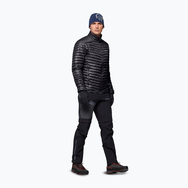 Vyriška pūsta striukė NORRONA Trollveggen Down800 Super Light caviar black 4
