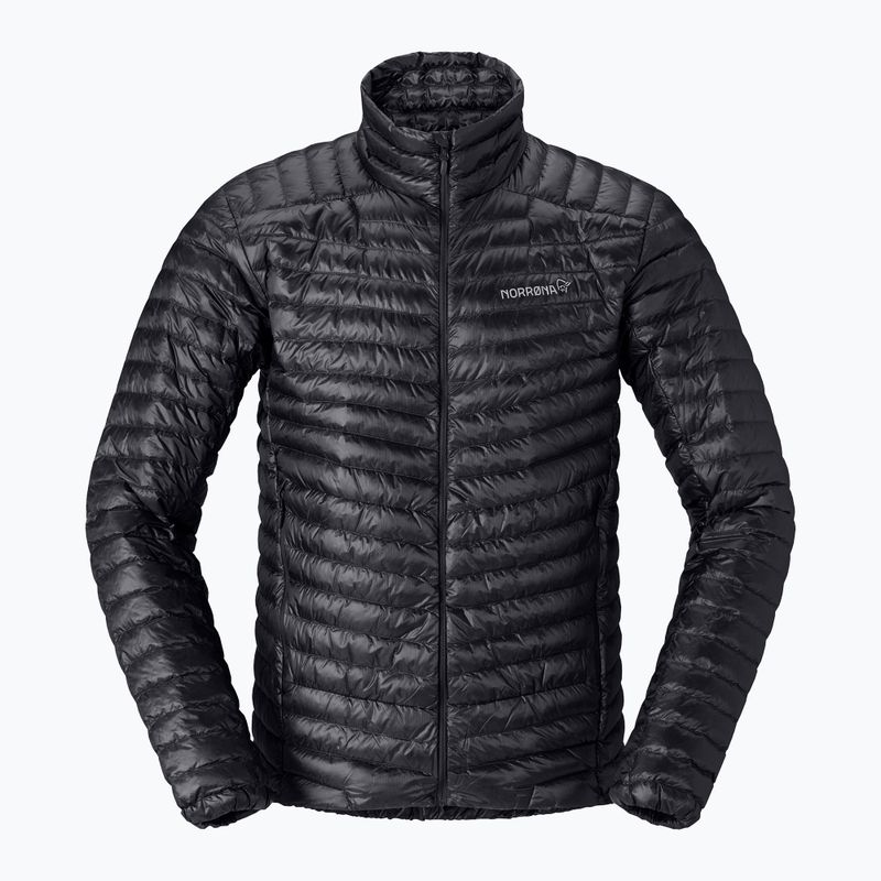 Vyriška pūsta striukė NORRONA Trollveggen Down800 Super Light caviar black 5