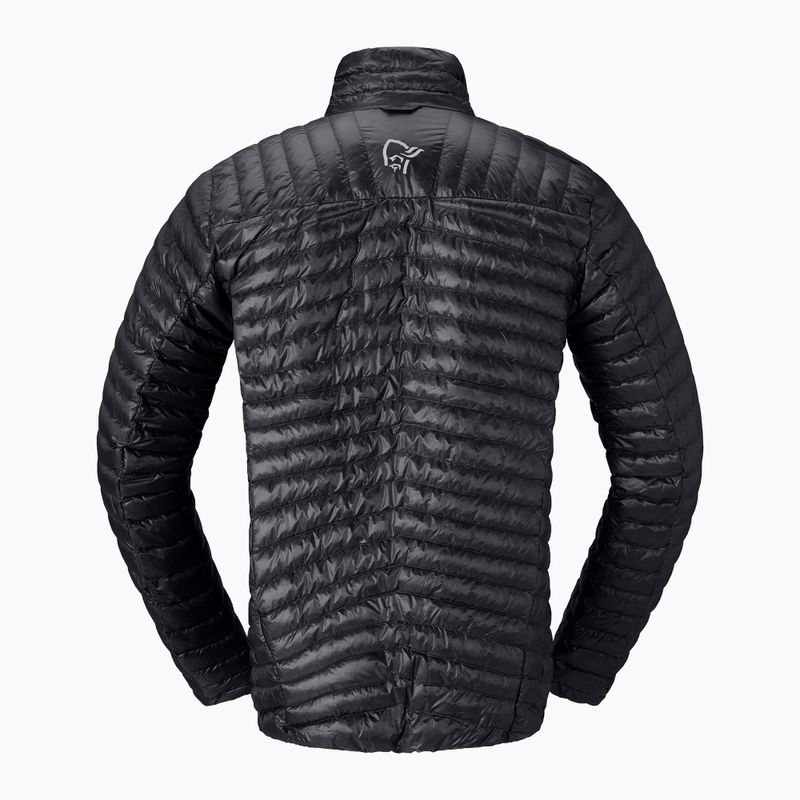 Vyriška pūsta striukė NORRONA Trollveggen Down800 Super Light caviar black 6