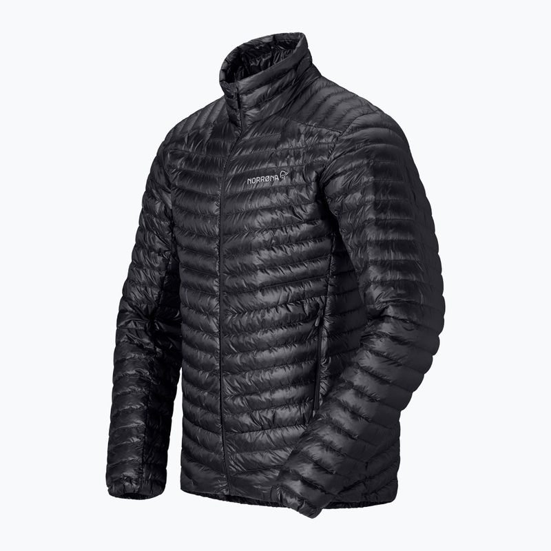 Vyriška pūsta striukė NORRONA Trollveggen Down800 Super Light caviar black 7