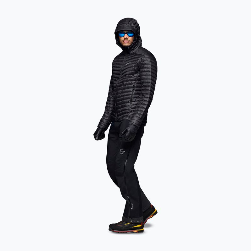 Vyriška pūsta striukė Norrona Trollveggen Down800 Super Light Hood Caviar Black 4