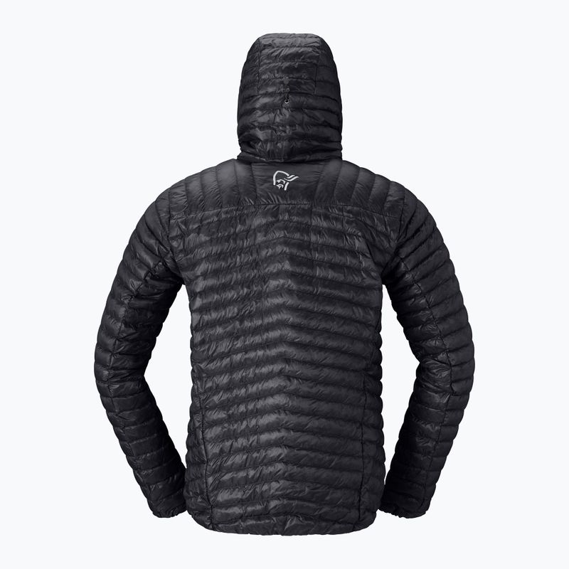 Vyriška pūsta striukė Norrona Trollveggen Down800 Super Light Hood Caviar Black 6