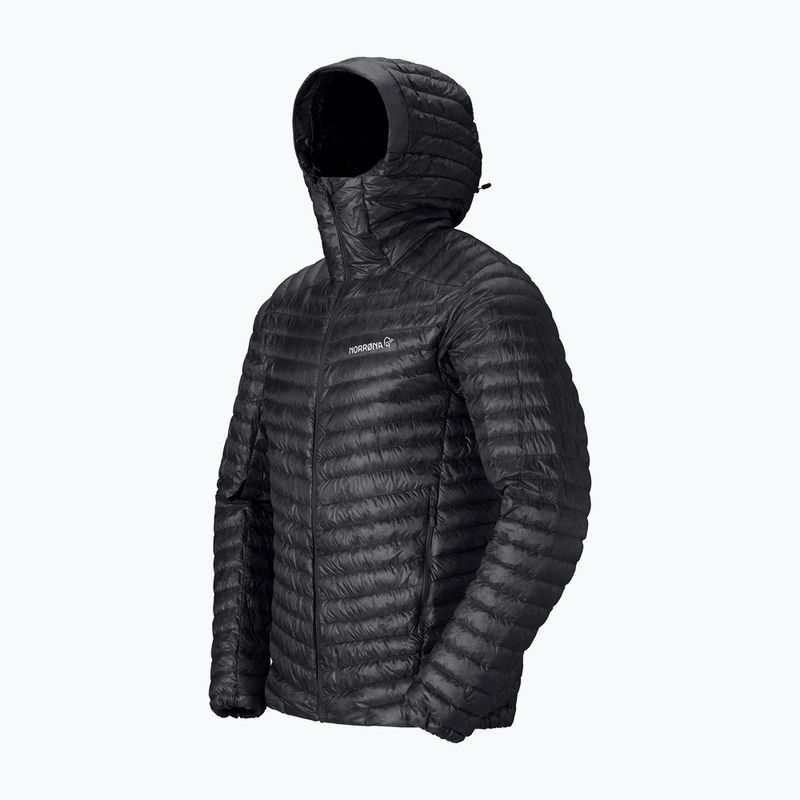 Vyriška pūsta striukė Norrona Trollveggen Down800 Super Light Hood Caviar Black 7