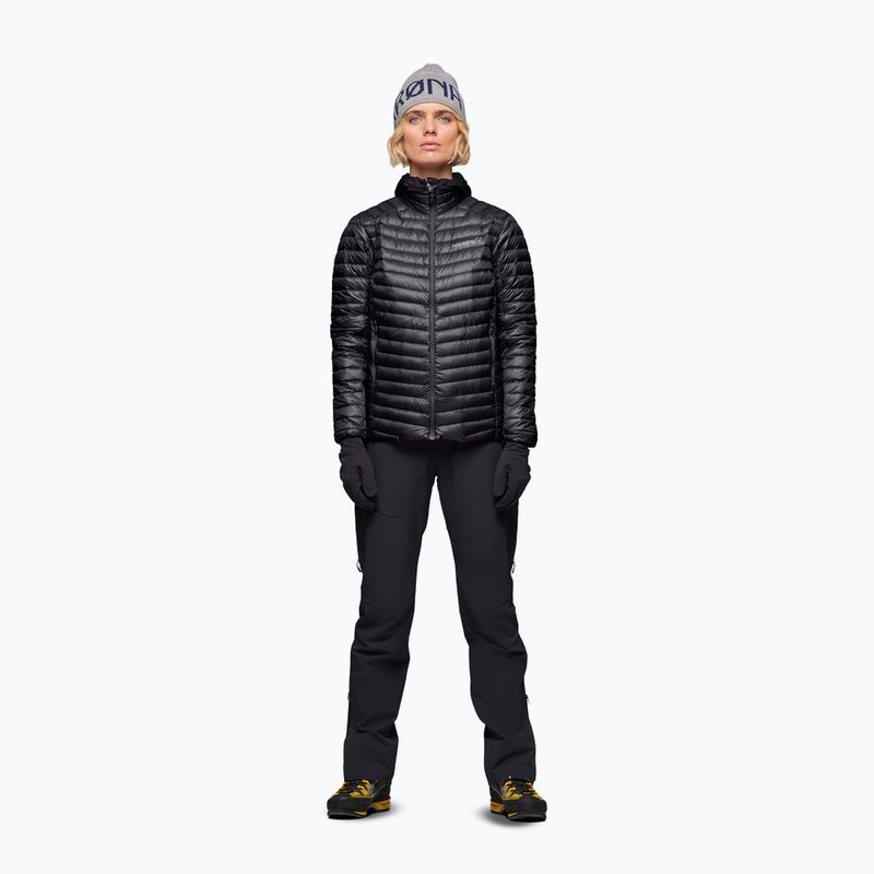 Moteriška pūsta striukė NORRONA Trollveggen Down800 Super Light caviar black 2