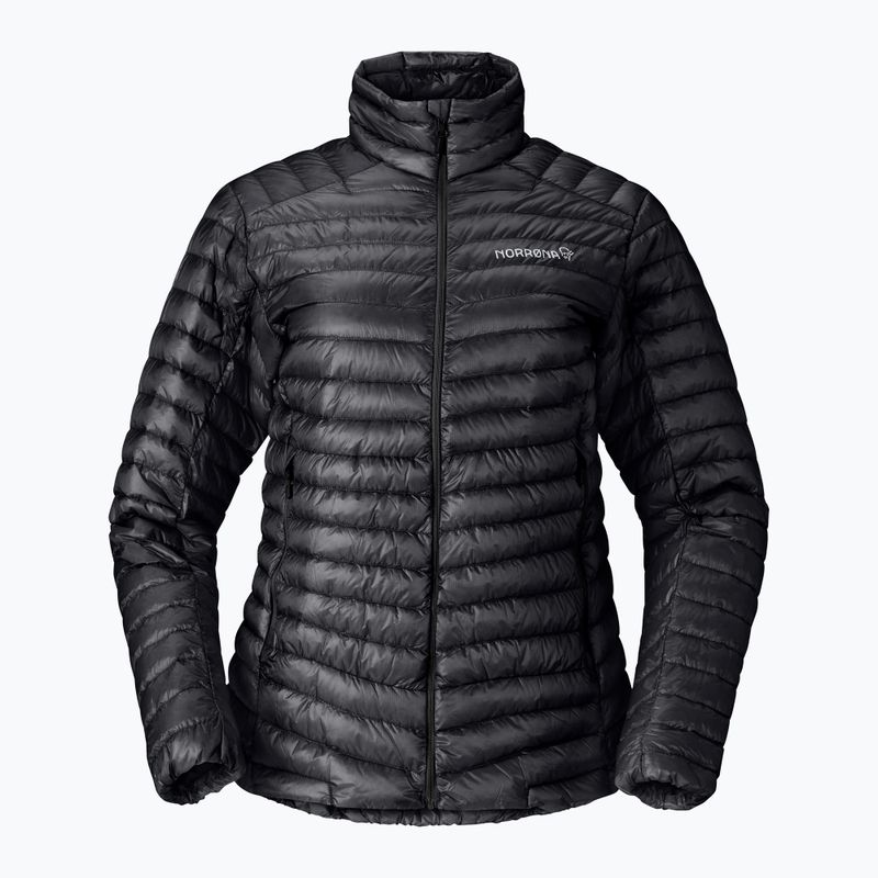 Moteriška pūsta striukė NORRONA Trollveggen Down800 Super Light caviar black 6