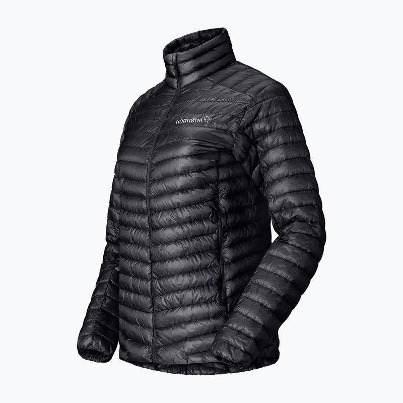 Moteriška pūsta striukė NORRONA Trollveggen Down800 Super Light caviar black 8