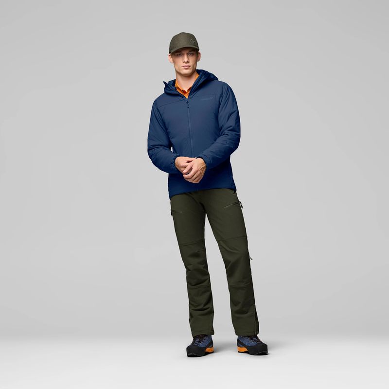 Vyriška pašiltinta striukė NORRONA Femund Thermo60 Zip Hood indigo night 2