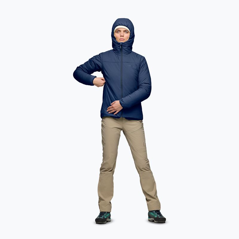 Moteriška pašiltinta striukė NORRONA Femund Thermo60 Zip Hood indigo night 2