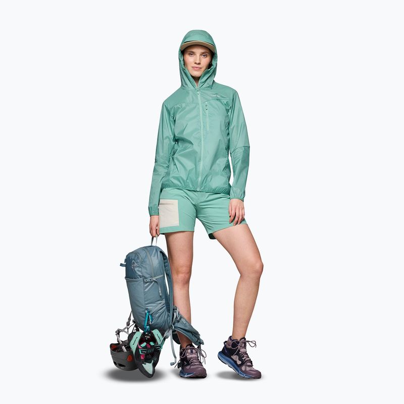 Moteriška vėjo nepraleidžianti striukė NORRONA Faketind Aero60 Zip Hood aqua haze 2