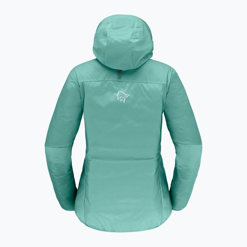 Moteriška vėjo nepraleidžianti striukė NORRONA Faketind Aero60 Zip Hood aqua haze 6
