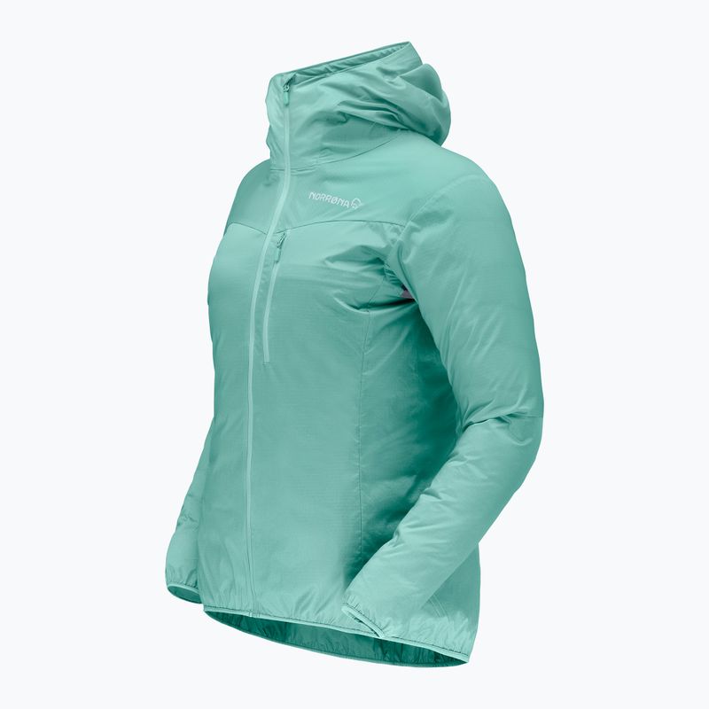 Moteriška vėjo nepraleidžianti striukė NORRONA Faketind Aero60 Zip Hood aqua haze 7