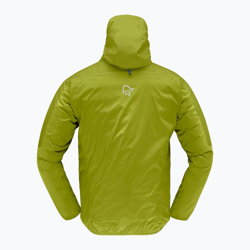 Vėjo nepraleidžianti vyriška striukė  NORRONA Faketind Aero60 Zip Hood golden lime 2