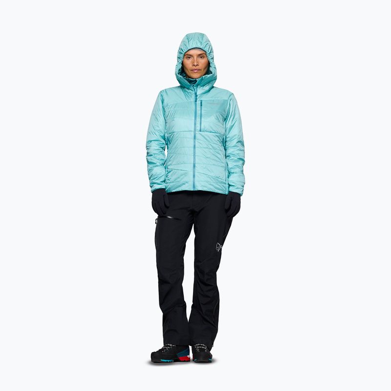 Moteriška pašiltinta striukė NORRONA Faketind Thermo40 Zip Hoodie aqua haze 2
