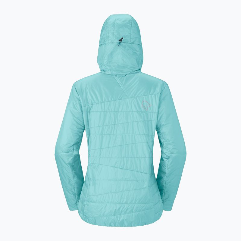 Moteriška pašiltinta striukė NORRONA Faketind Thermo40 Zip Hoodie aqua haze 6