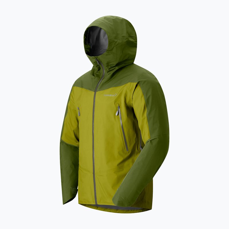 Vyriškas lietpaltis NORRONA Falketind Gore-Tex golden lime/pesto 6