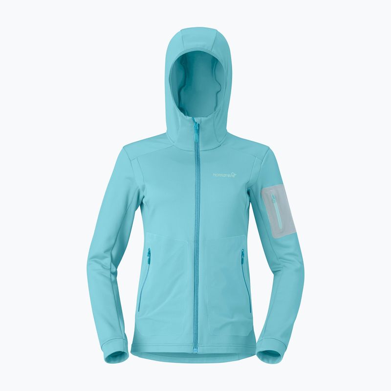 Moteriškas žygio džemperis NORRONA Falketind Warm2 Stretch Hood brittany blue 5