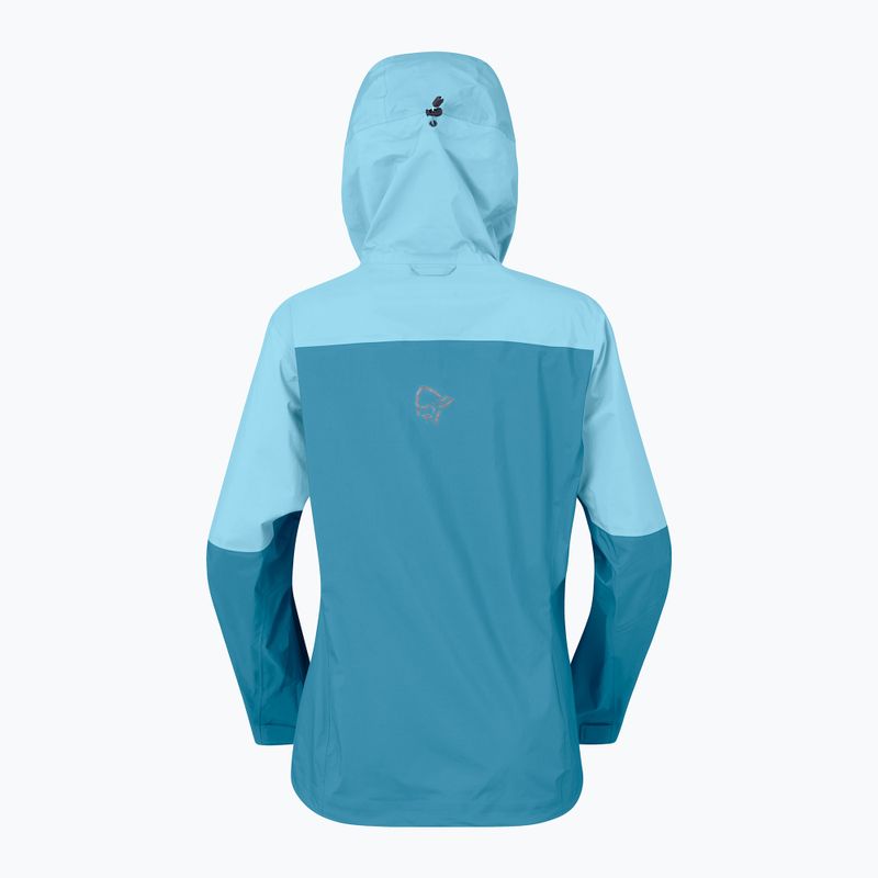 Moteriškas lietpaltis NORRONA Falketind Dri1 brittany blue/aqua haze 6