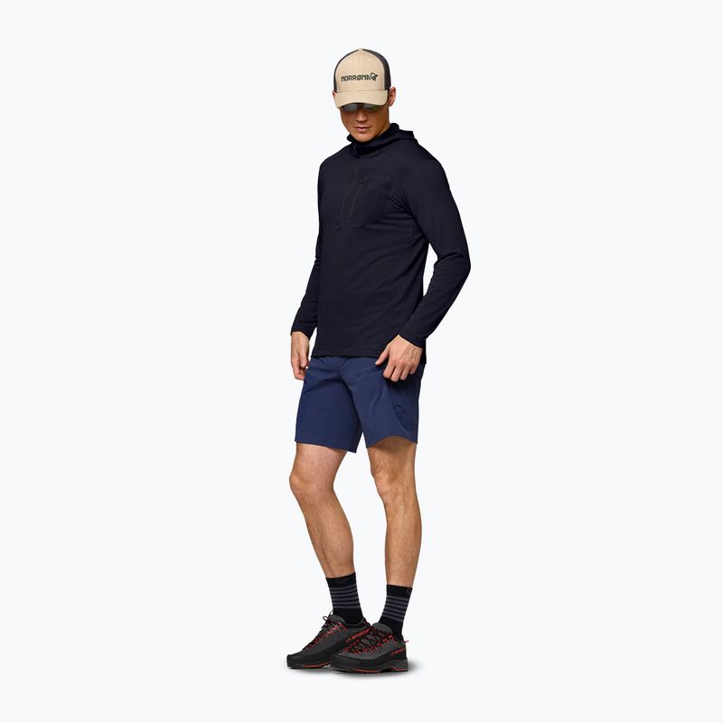 Vyriškas žygio džemperis NORRONA Falketind Warm1 Hood caviar black 2