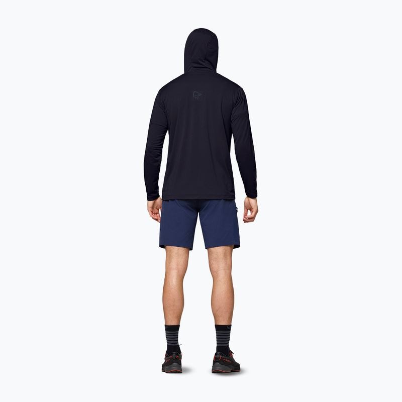Vyriškas žygio džemperis NORRONA Falketind Warm1 Hood caviar black 3