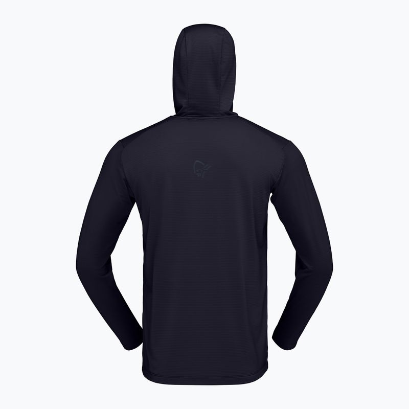 Vyriškas žygio džemperis NORRONA Falketind Warm1 Hood caviar black 6