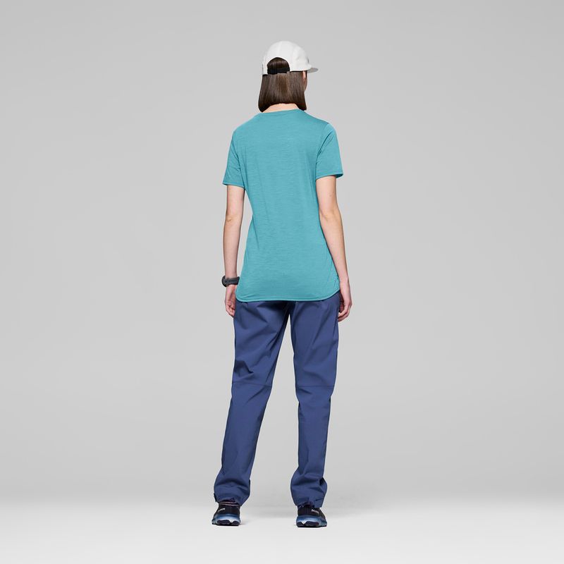 Moteriški marškinėliai NORRONA Femund Equaliser Merino brittany blue 3