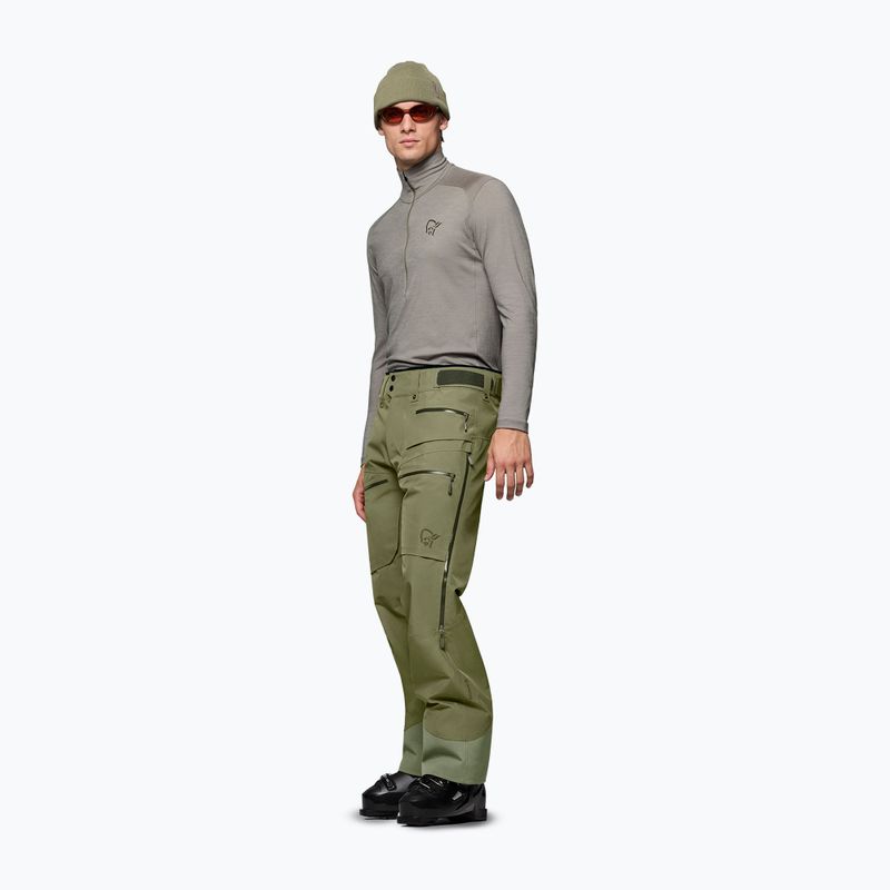 Vyriškos slidinėjimo kelnės Norrona Lofoten Gore-Tex Insulated deep lichen green 4
