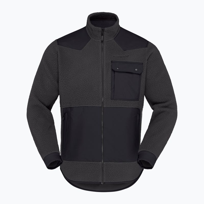 Vyriškas flisinis džemperis Norrona Tamok Warm3 phantom/caviar black 5